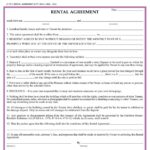 Printable Rental Agreements Forms Printable Forms Free Online