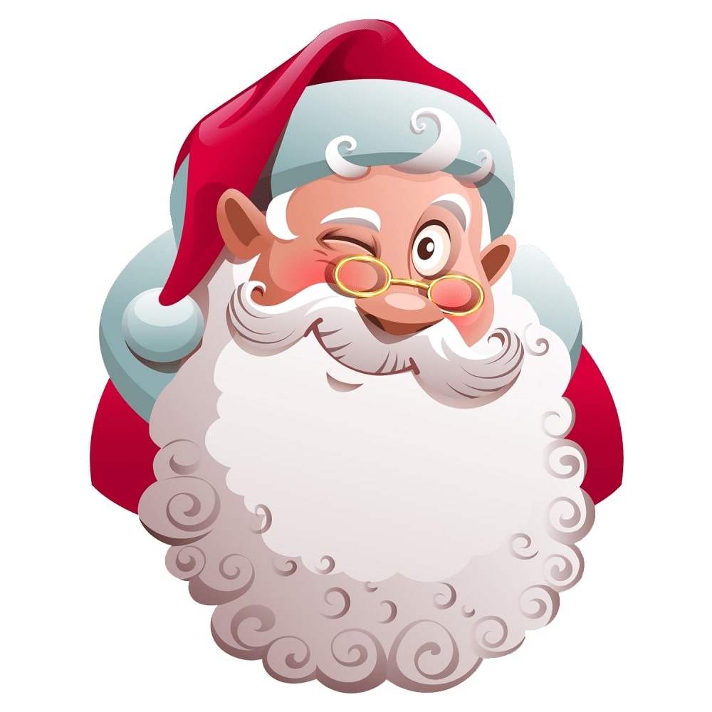 free printable santa face template