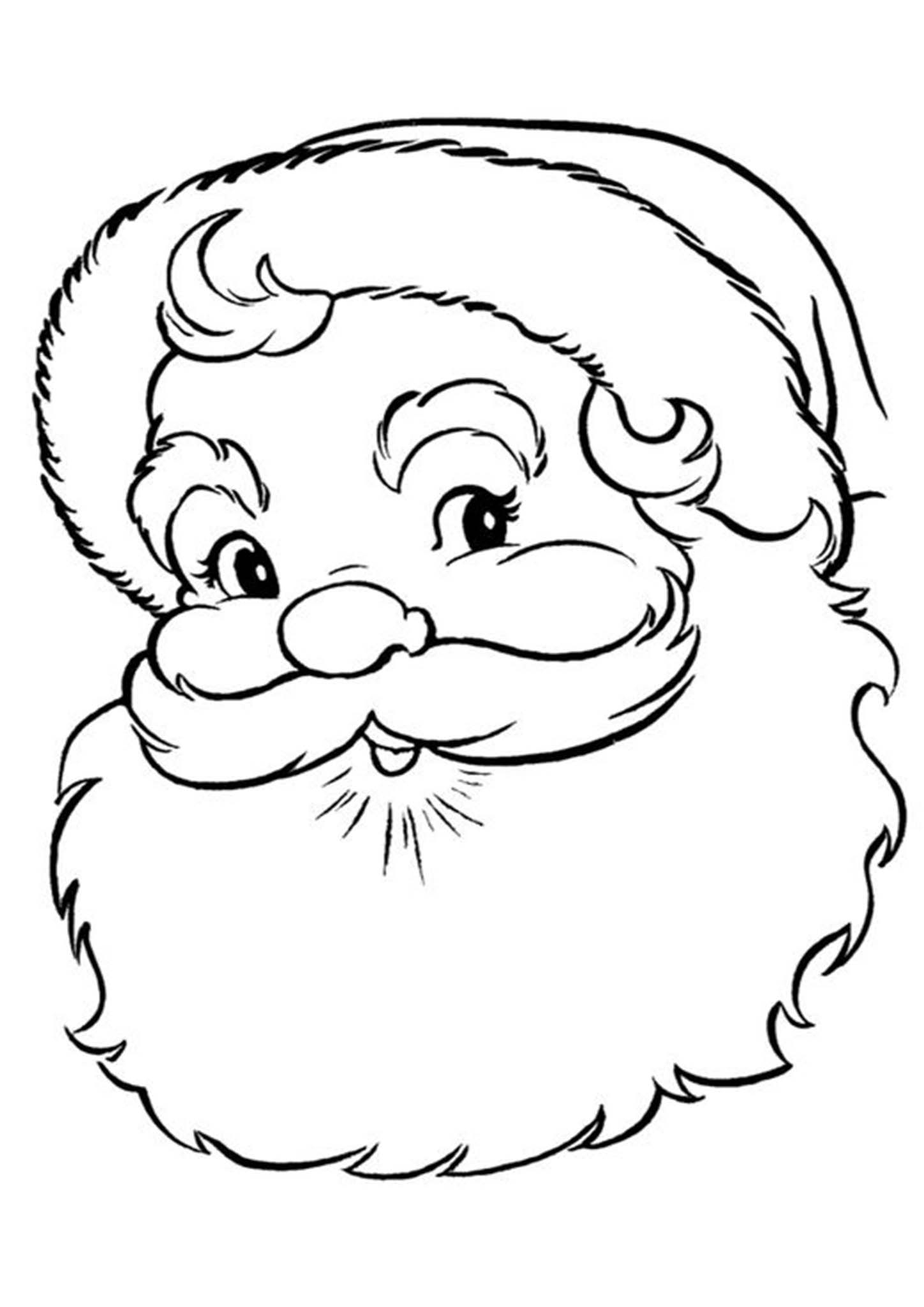 santa free printable coloring pages