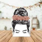 PRINTABLE Scrunchie Display Template Messy Bun Display Card DIY Display