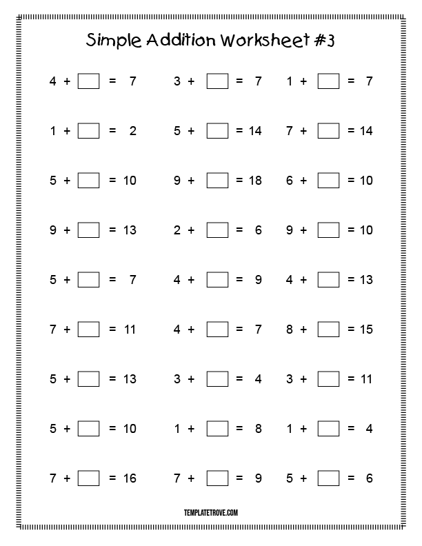 addition worksheet grade 3 printable
