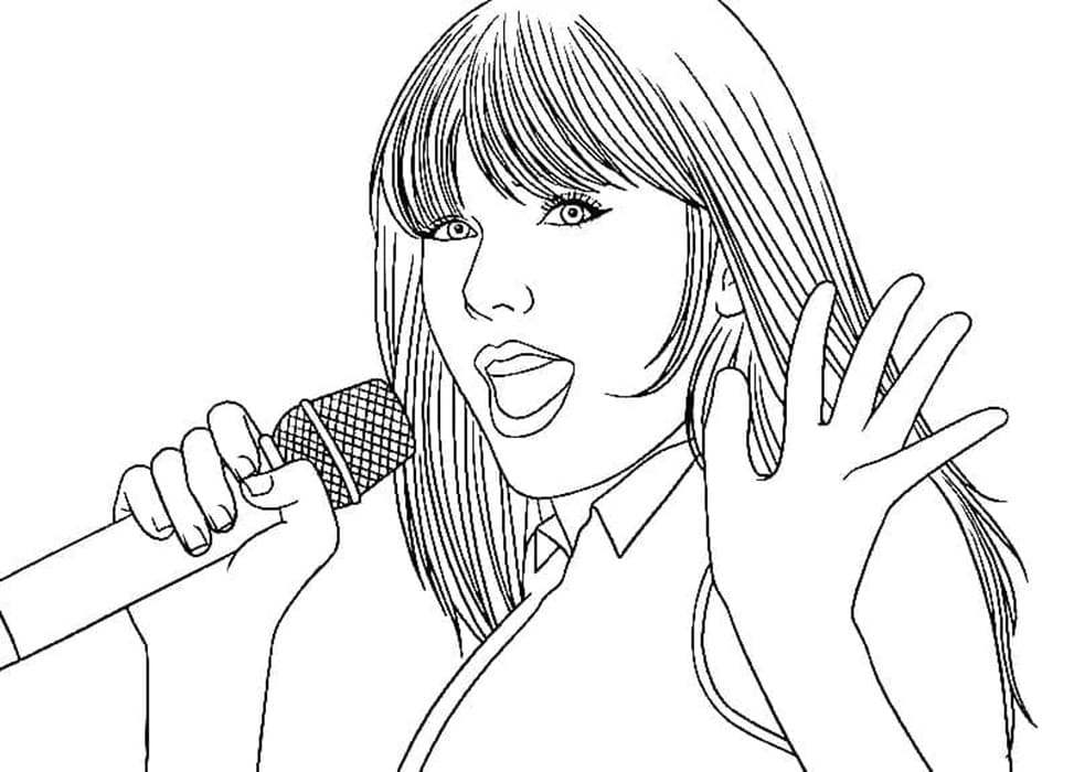 Coloring Pages Of Taylor Swift