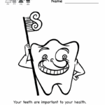 Printable Teeth Worksheet