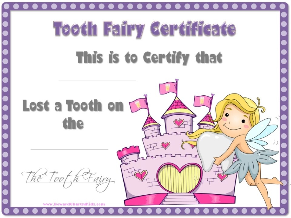 Printable Tooth Fairy Cards