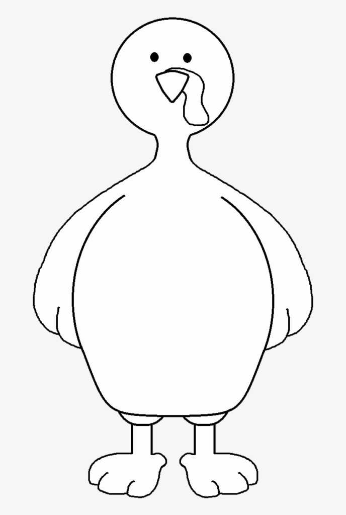 Printable Turkey Body Template Free Printable