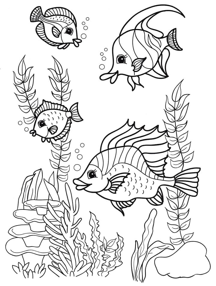 Printable Under The Ocean Coloring Page Free Printable Coloring Pages 