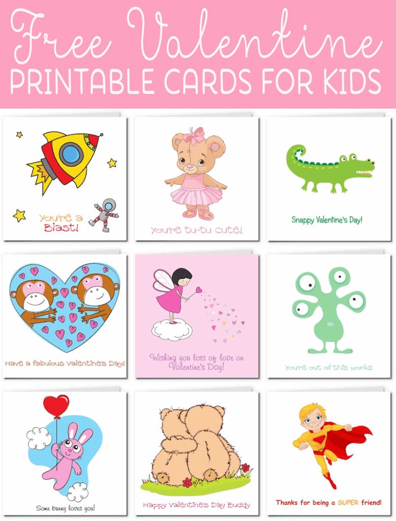 Printable Valentine S Day Cards For Kids
