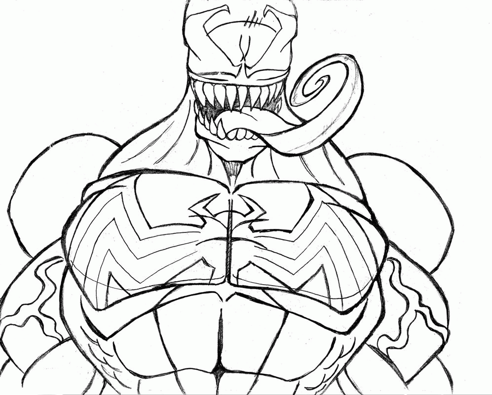 Printable Venom Coloring Pages Coloring Home