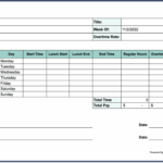 Printable Weekly Timesheet Template Word Printables Template Free