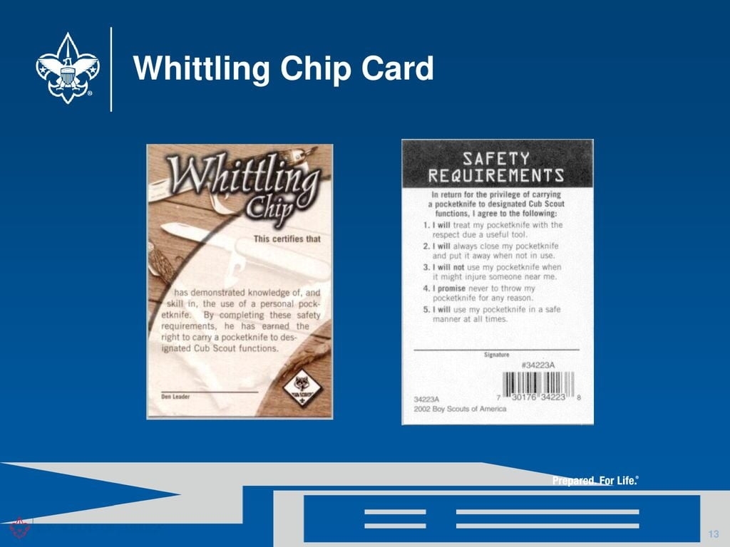 Printable Whittling Chip Card Free Printable