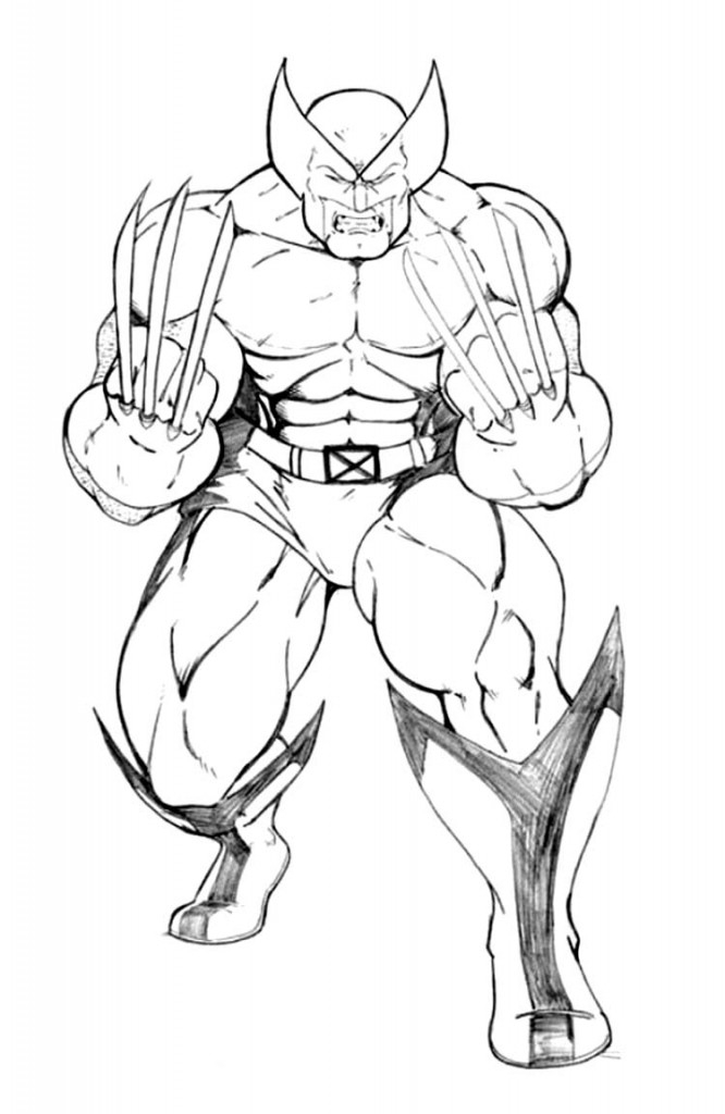 Printable Wolverine Coloring Pages ColoringMe