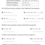 Properties Of Addition Worksheets With Answer Key Worksheets Library