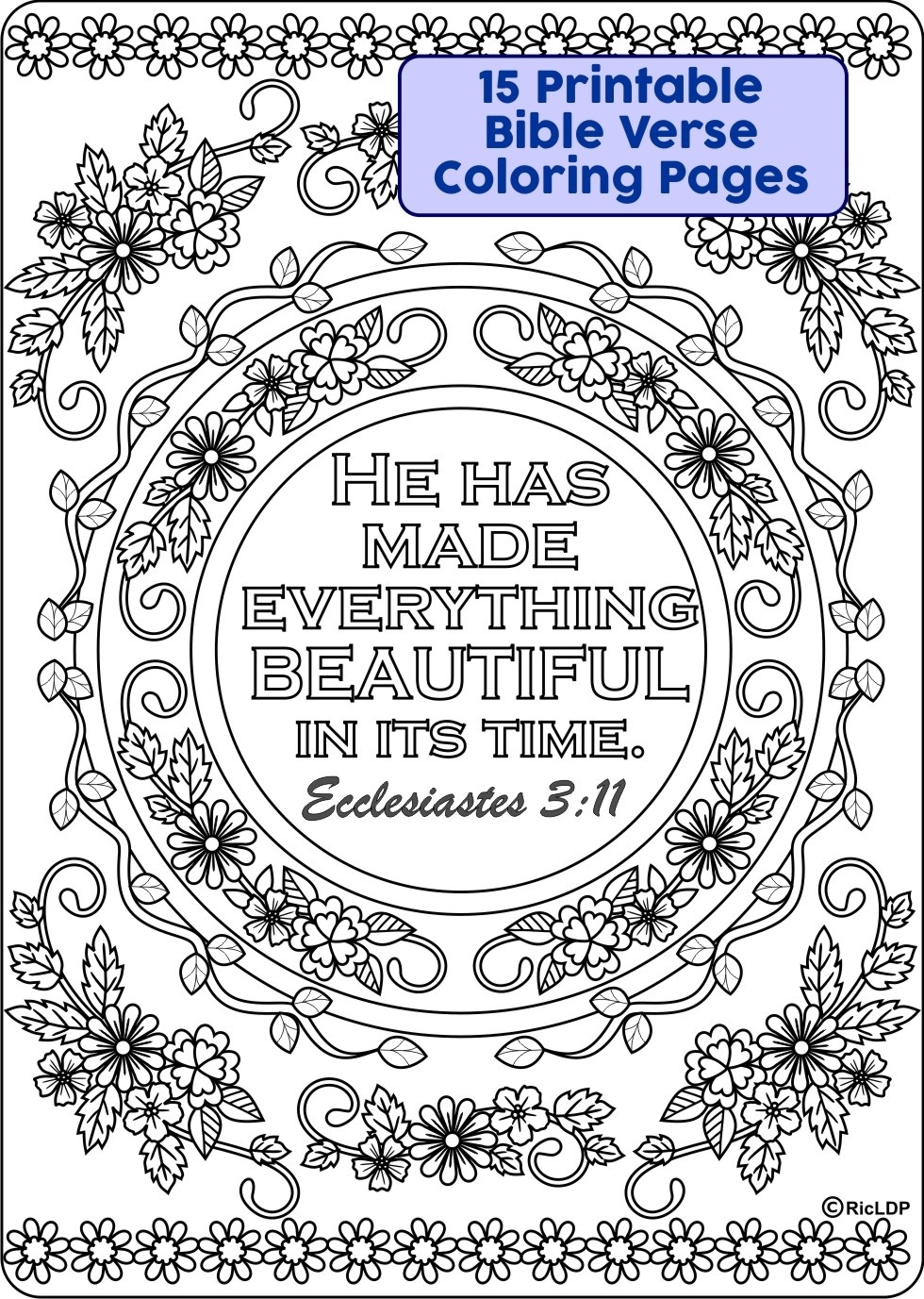 Psalm Bible Verse Bible Coloring Pages For Adults Free Printable Bible 