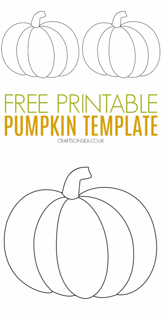 Pumpkin Craft Template FREE Printable PDF Pumpkin Template Pumpkin