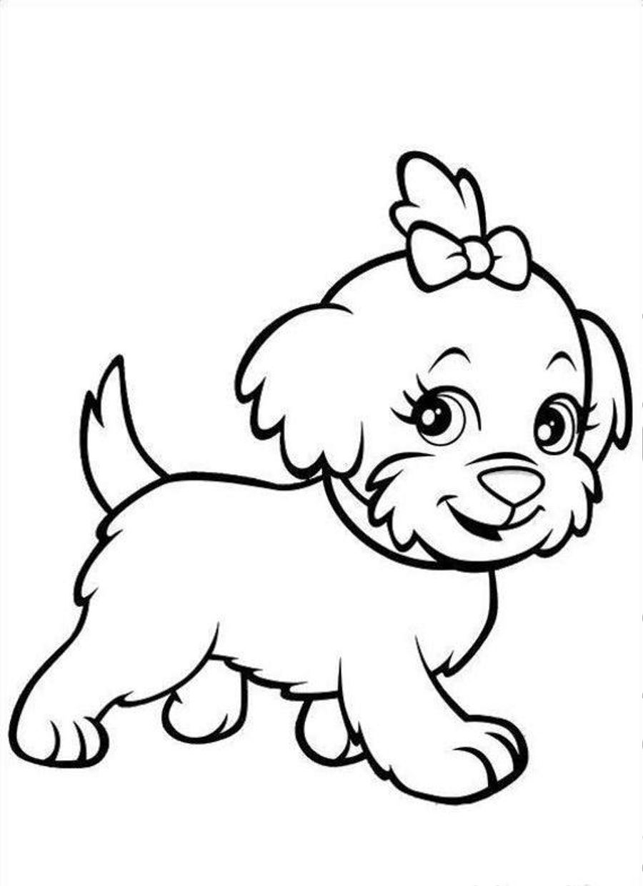 Adorable Puppy Coloring Pages