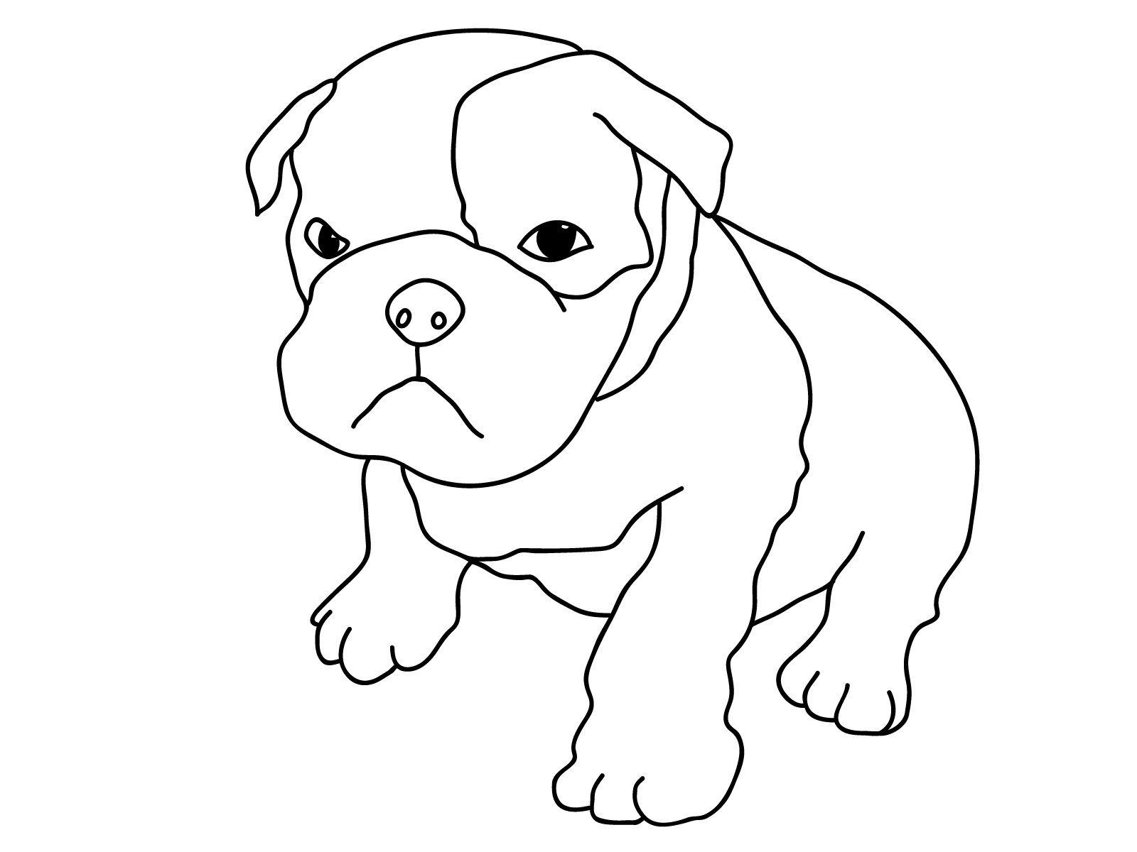 free coloring puppy pages