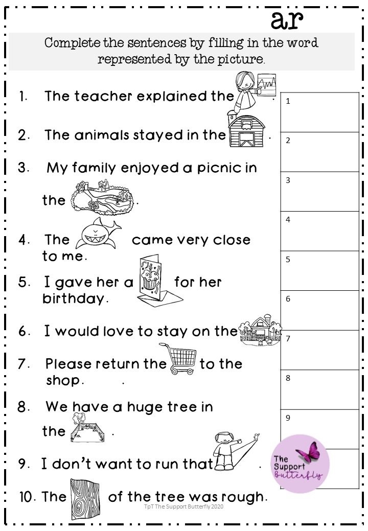 r controlled vowel worksheets
