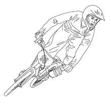 Racing Biker Coloring Pages Hellokids