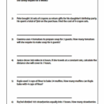 Rates And Unit Rates Worksheets With Word Problems