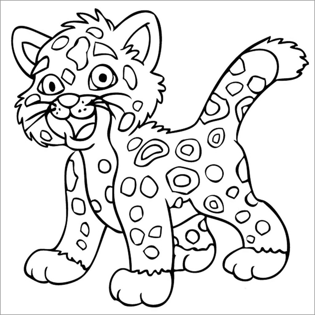 Jaguar Coloring Pages