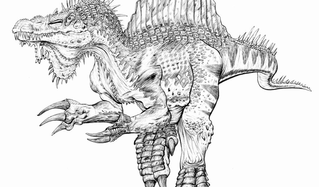 Realistic T Rex Coloring Page Free Printable Templates