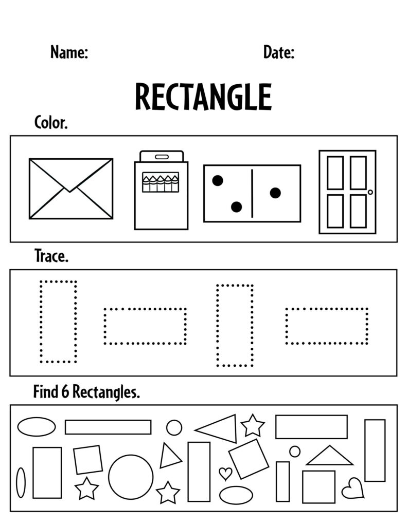 Rectangle Worksheets Math Worksheets Worksheets Library