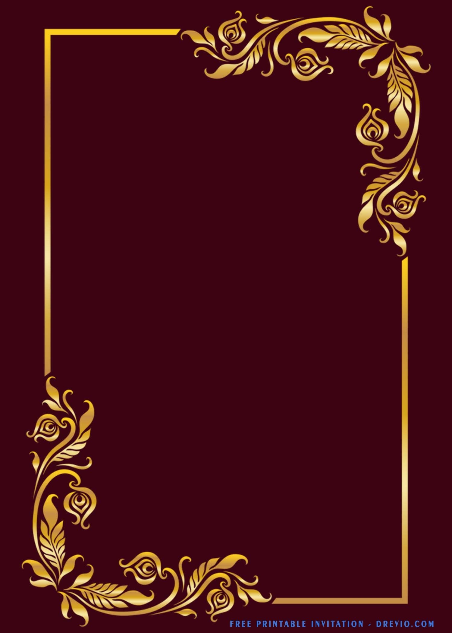 empty invitation templates