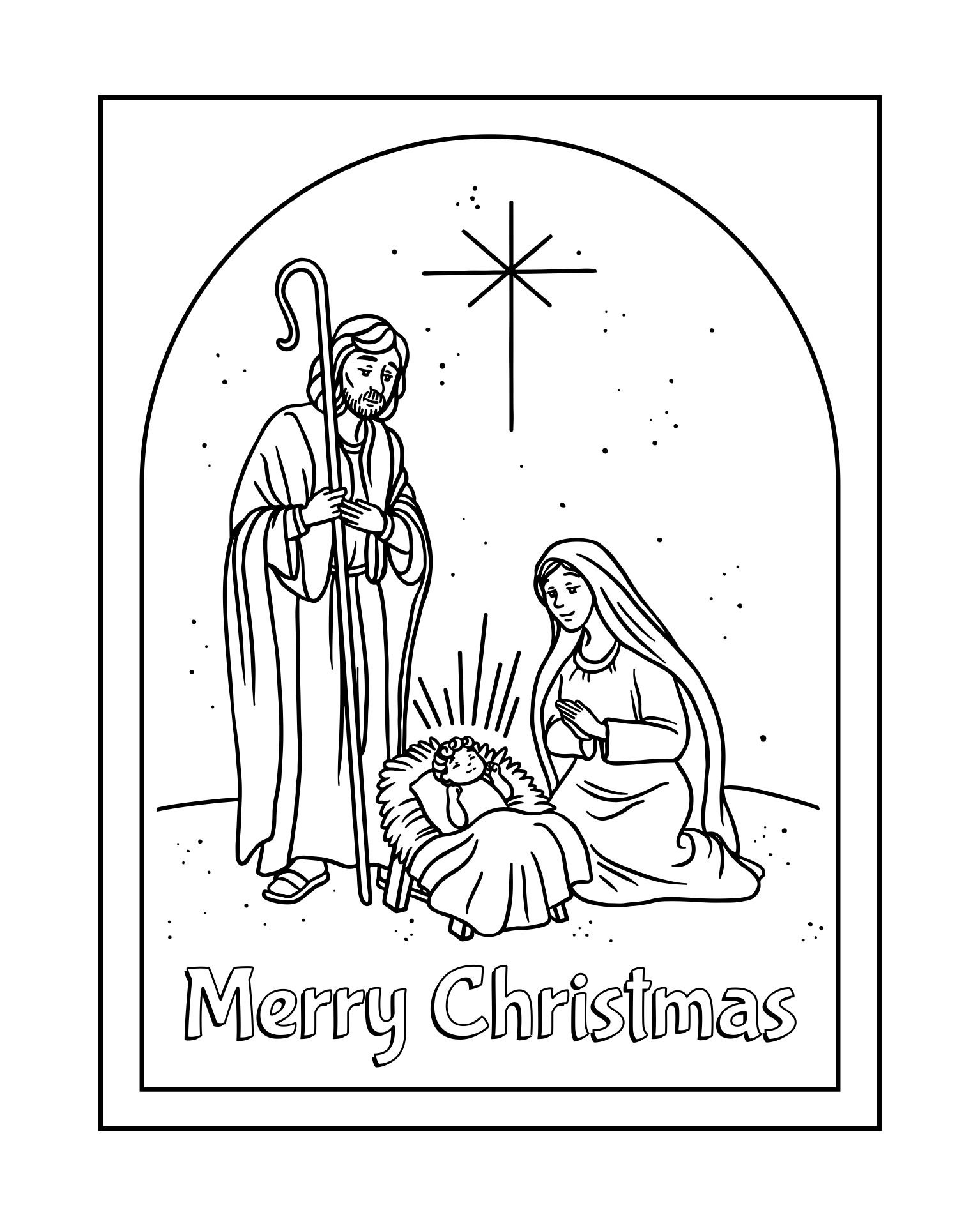 Religious Christmas Cards 10 Free PDF Printables Printablee