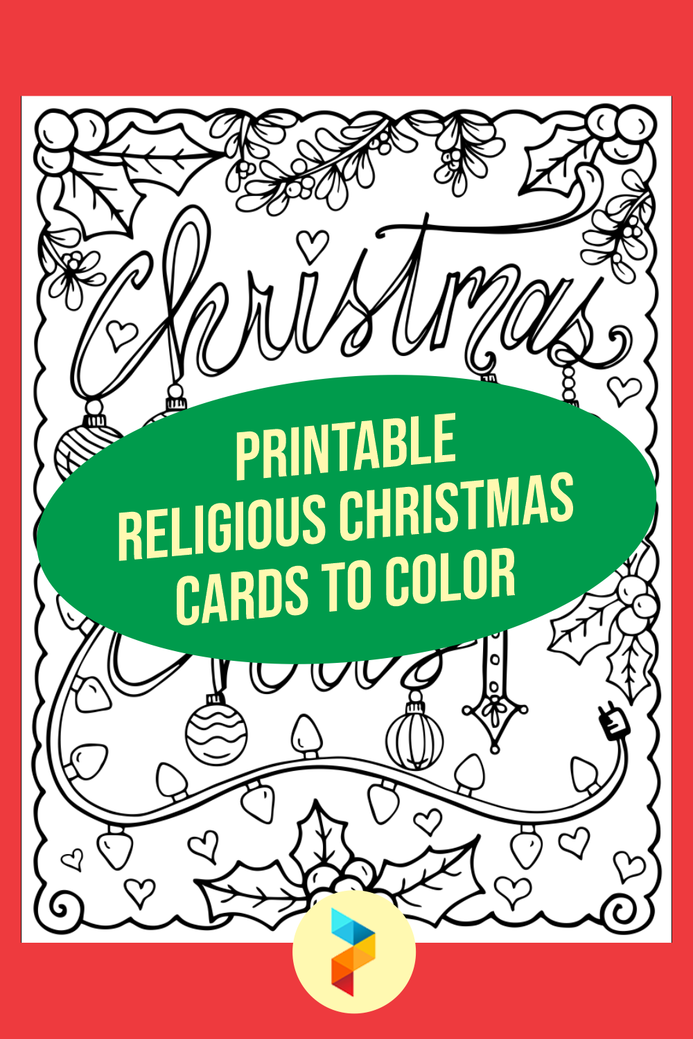 Religious Christmas Cards To Color 11 Free PDF Printables Printablee