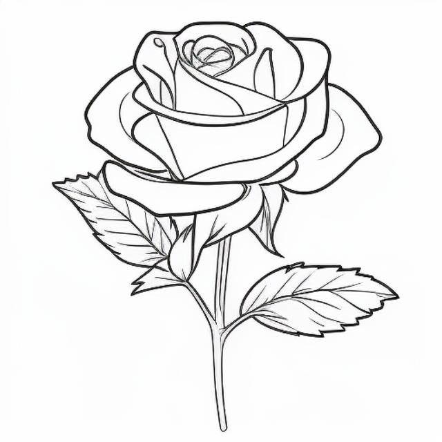 Roses Coloring Pages Printable Free