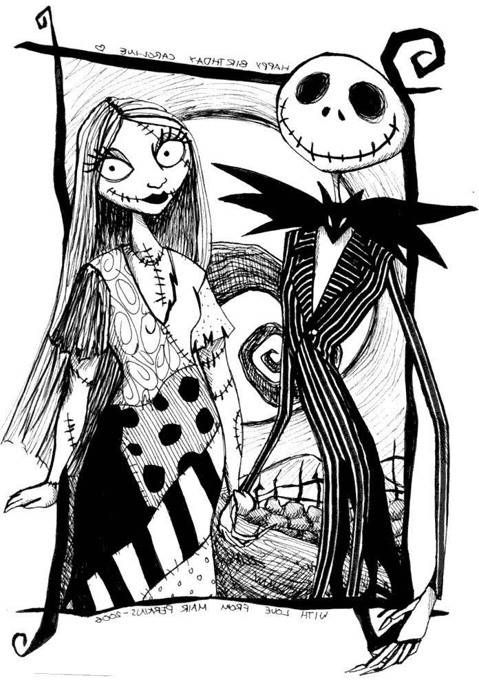 Sally From Jack Skellington Coloring Pages Free Printable Coloring Pages