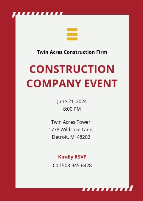 construction invitation template