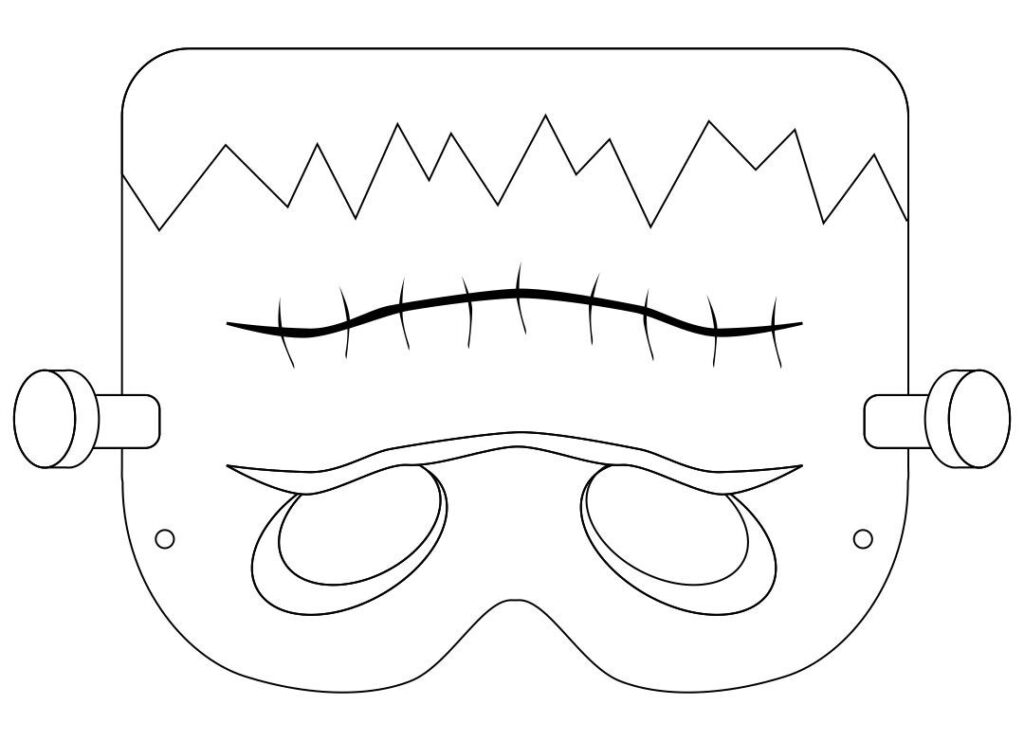 Scary Halloween Mask Templates 15 Free PDF Printables Printablee