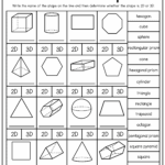 Second Grade 2D And 3D Shapes Worksheets Apprendre L 39 anglais Classe