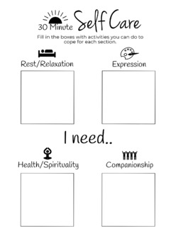 Self Care Worksheets Parallel Wellness LTD Worksheets Library