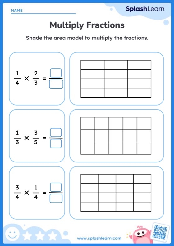 multiply fraction worksheet