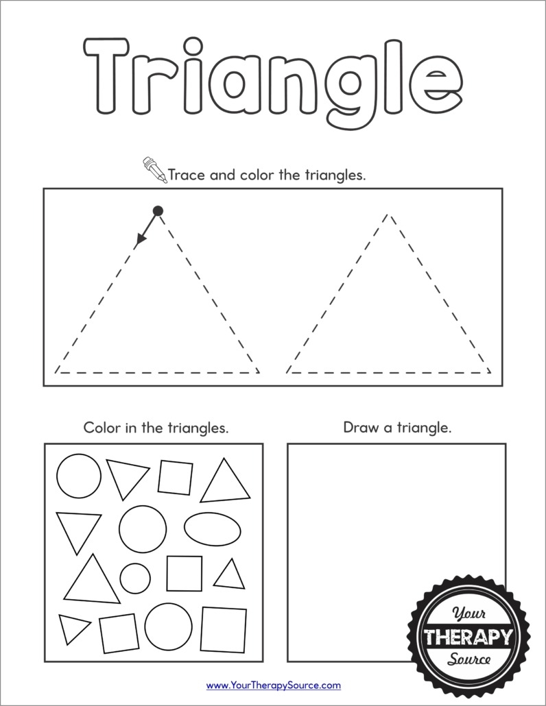 Shapes Worksheet Preschool Free Printables Your Therapy Source 