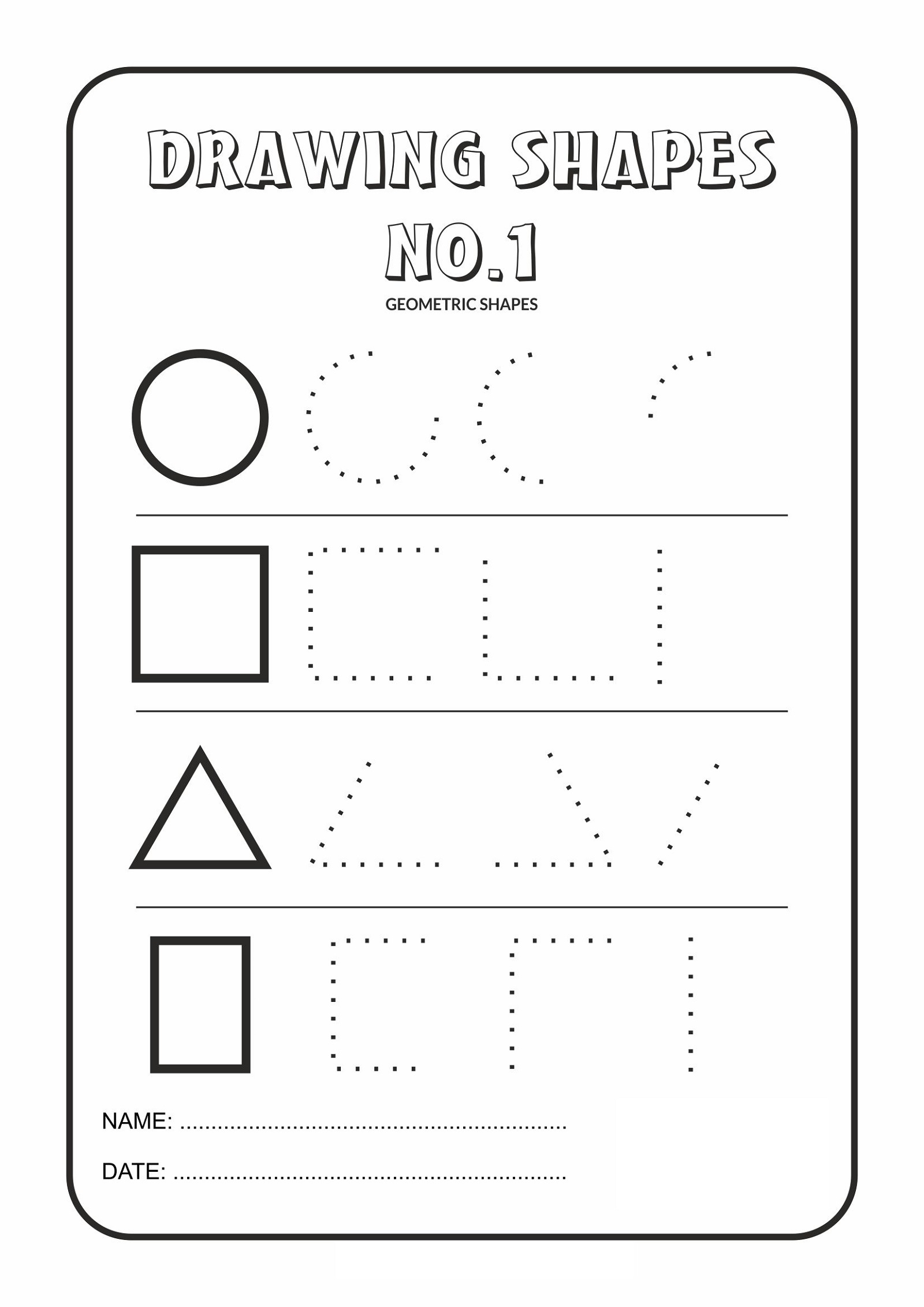 preschool shape worksheet