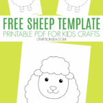 Sheep Template FREE Printable Sheep Template Sunday School Crafts