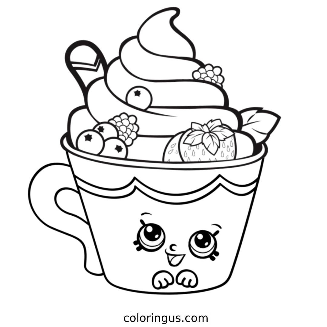 Coloring Pages Shopkins