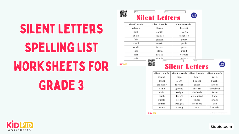spelling list worksheet