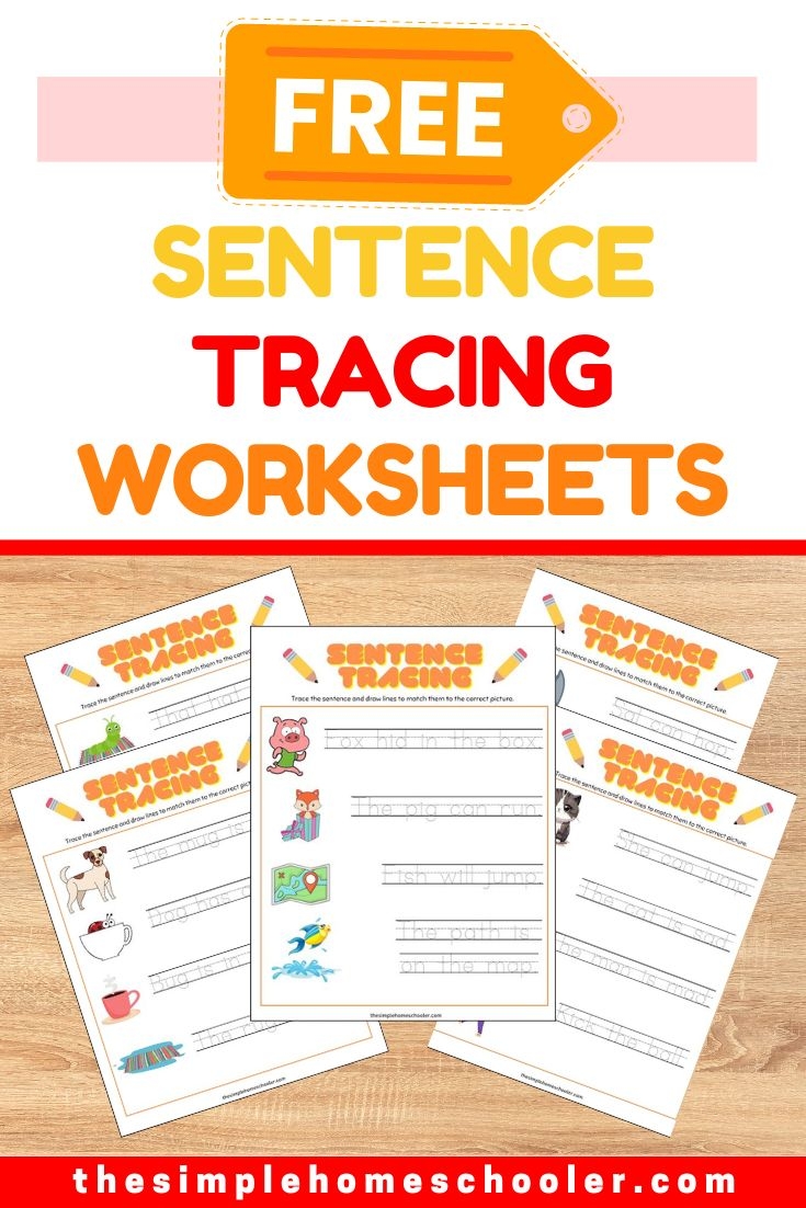 Silly Sentence Tracing Worksheets For Kids Free Easy Print 