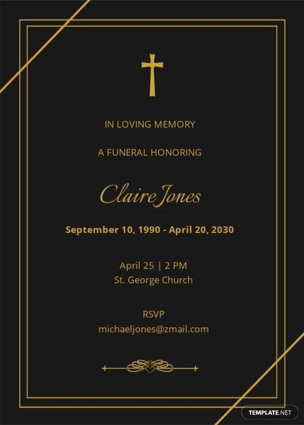 digital funeral invitation template