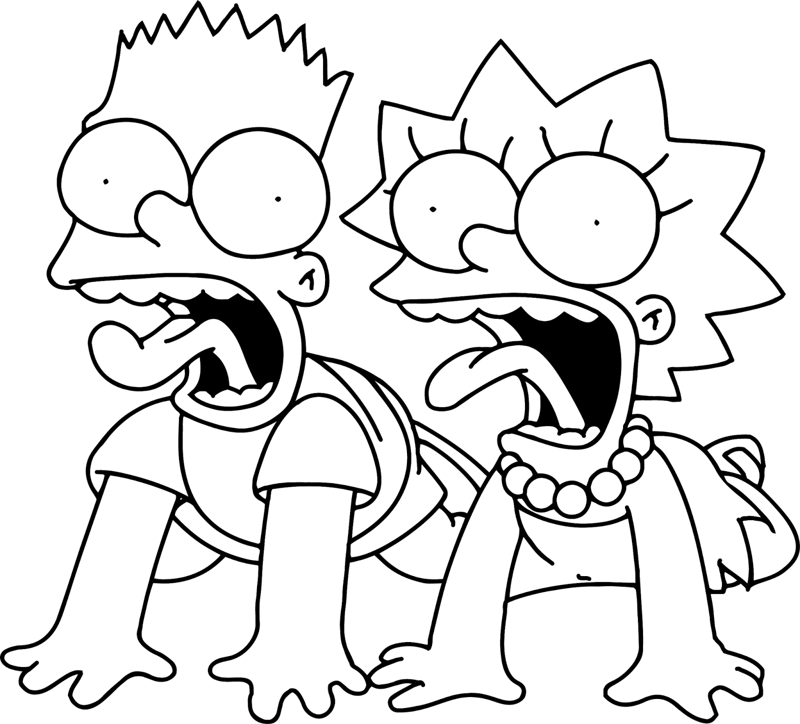 Simpsons Coloring Pages To Print Out Coloring Home