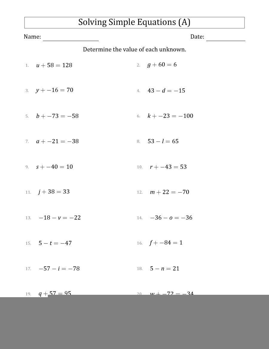 Simultaneous Equations With Fractions Worksheet Pdf Equations Worksheets