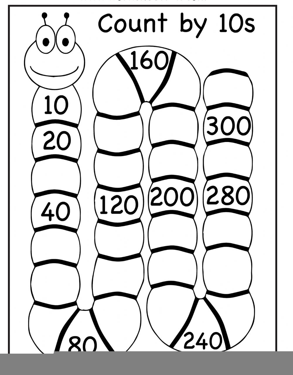 Skip Count By 10 Worksheet CountingWorksheets