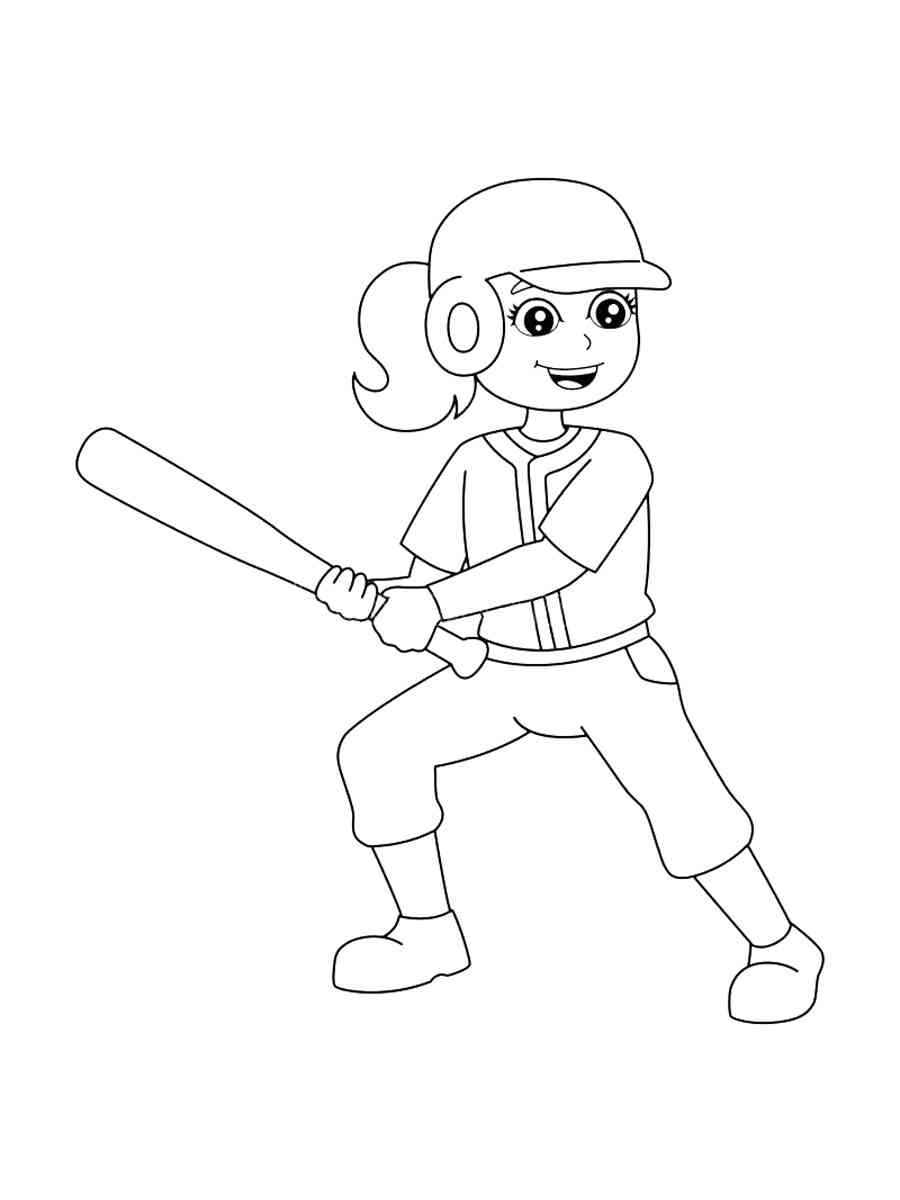 Coloring Pages Softball