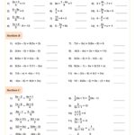 Solving Linear Equations D Worksheet PDF Printable Algebra