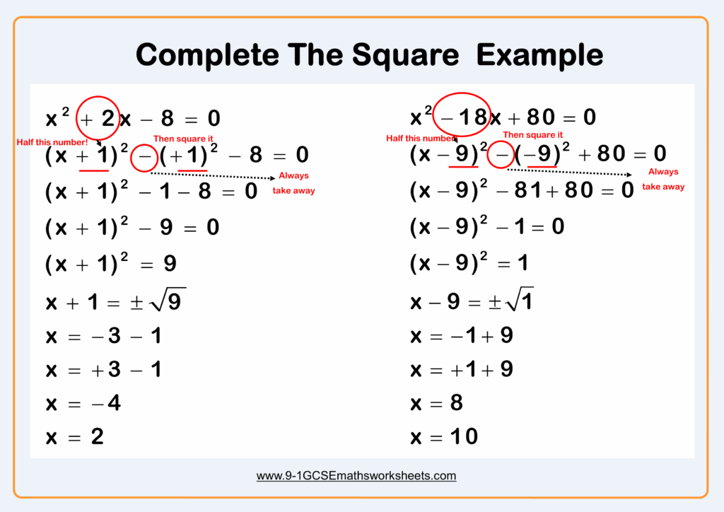 Solving Quadratics Worksheet Gcse Quadraticworksheet
