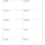 Solving Systems Of Equations By Elimination Worksheet And Answer Key